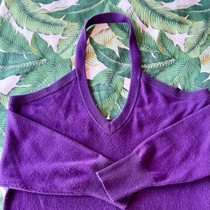 Off the Shoulder Cashmere Sweater